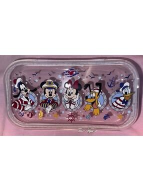 Disney Cruise Line Themed Print on Hard Shell Rectangle Zipper Case